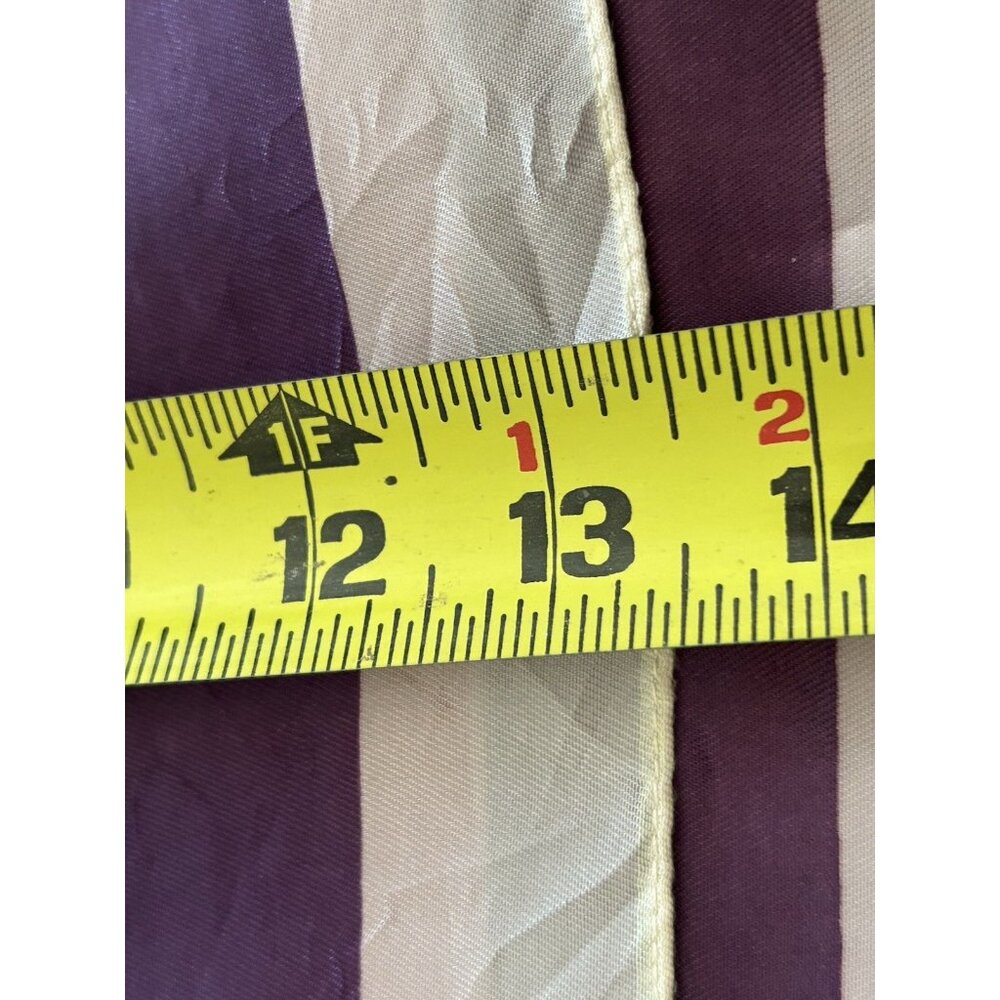 Vintage Vera Neumann Stripe Long Rectangle w Fringe Neck Scarf 13" x 66" - Picture 6 of 6